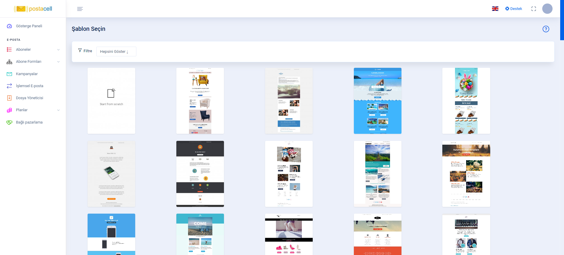 postacell panel özellikleri